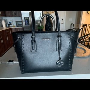 Michael Kors Black and Silver Tote